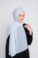 text -- georgette powder blue