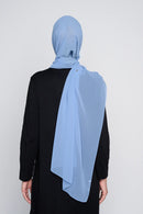 text -- georgette stone blue