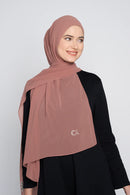stretch easy GEORGETTE shawl with italian hem
