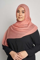 text -- crepe silk alluring coral