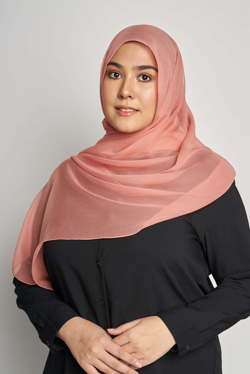 text -- crepe silk alluring coral