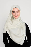 plaintastic mute satin scarf No-Silk Silk™ Italian stitch hem