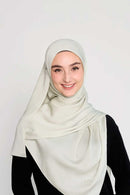 plaintastic mute satin scarf No-Silk Silk™ Italian stitch hem