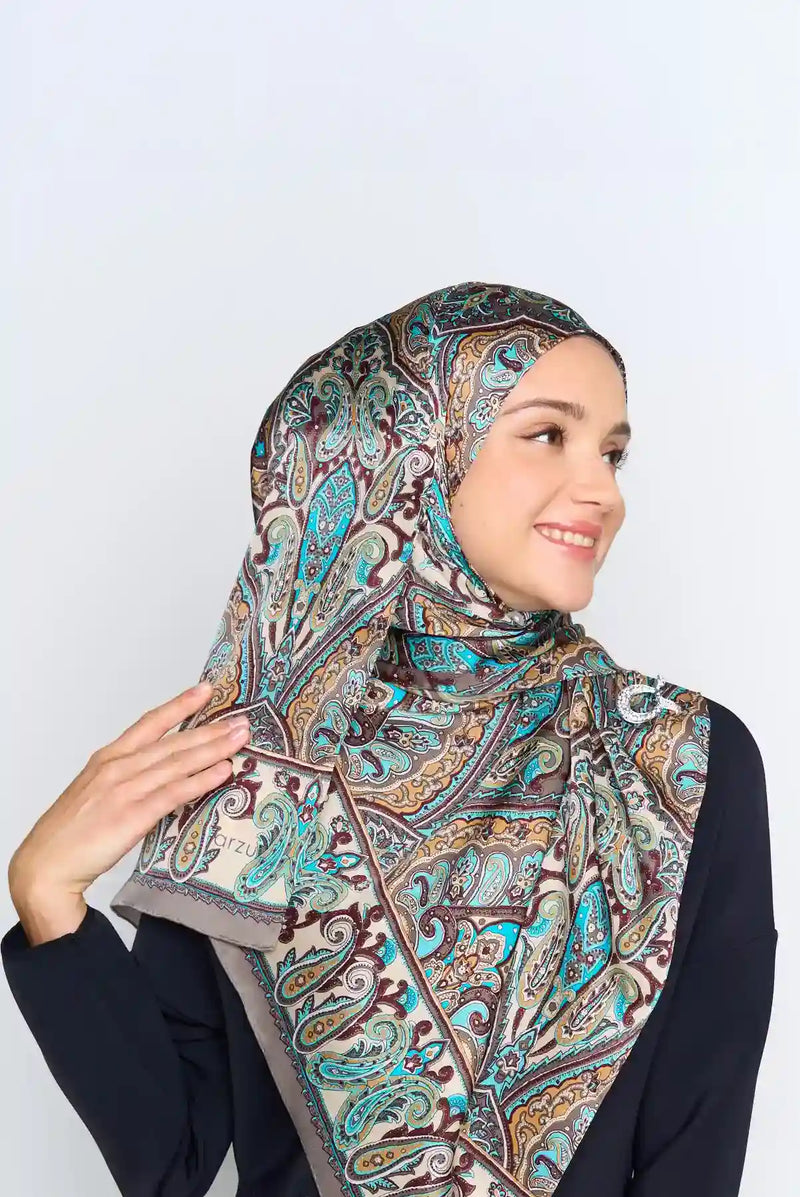 paisley vibes scarf SERIOUSLY SATIN SILK