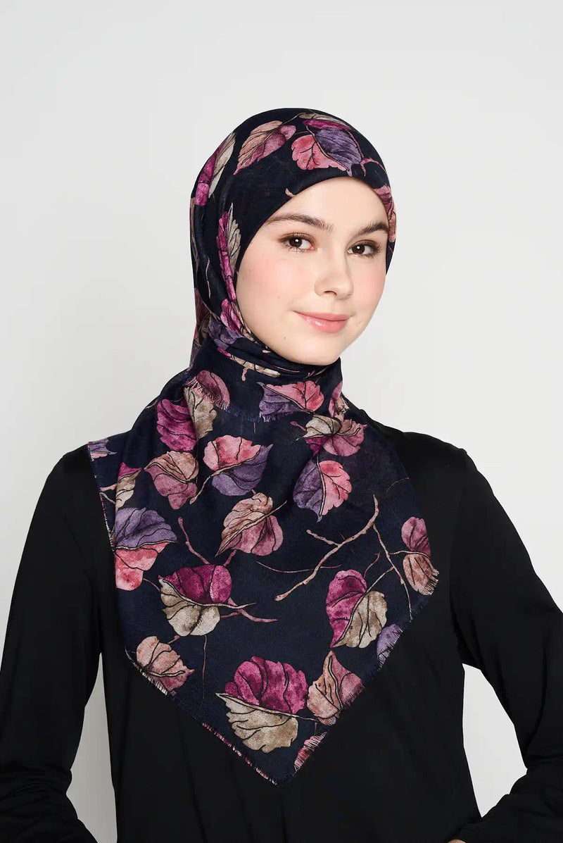 text -- evening foliage