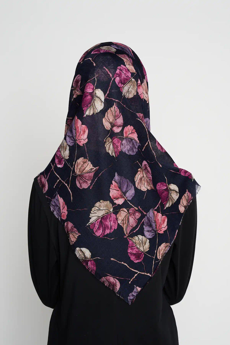 text -- evening foliage