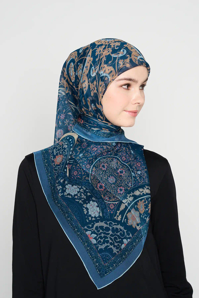 text -- blossom denim blue