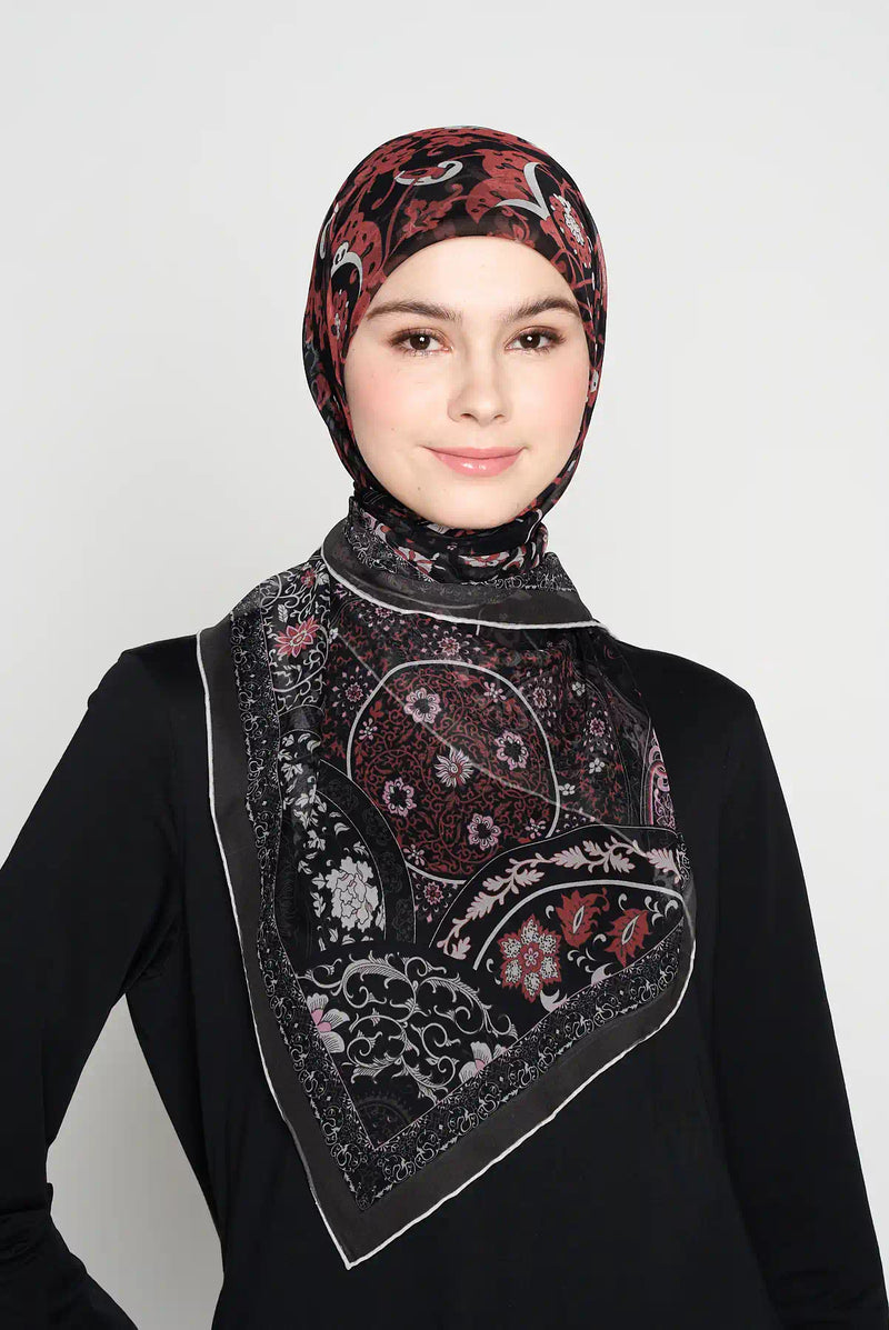 text -- blossom charcoal black