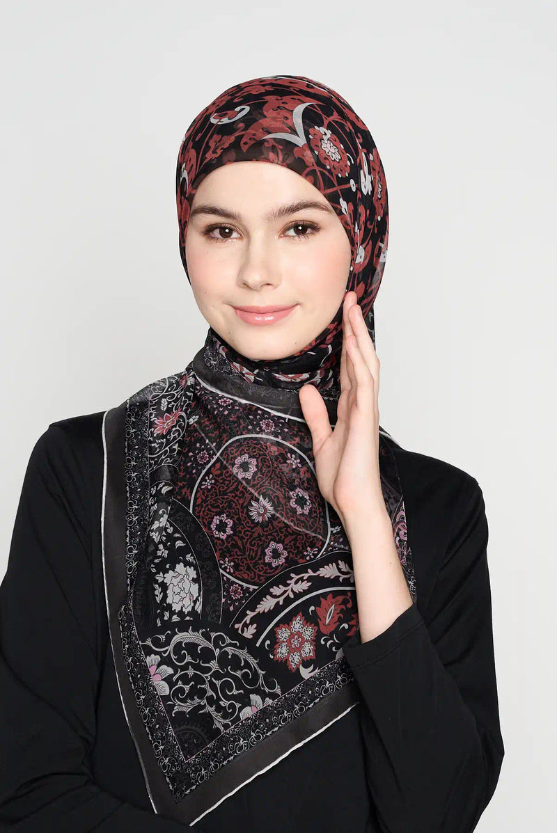 text -- blossom charcoal black