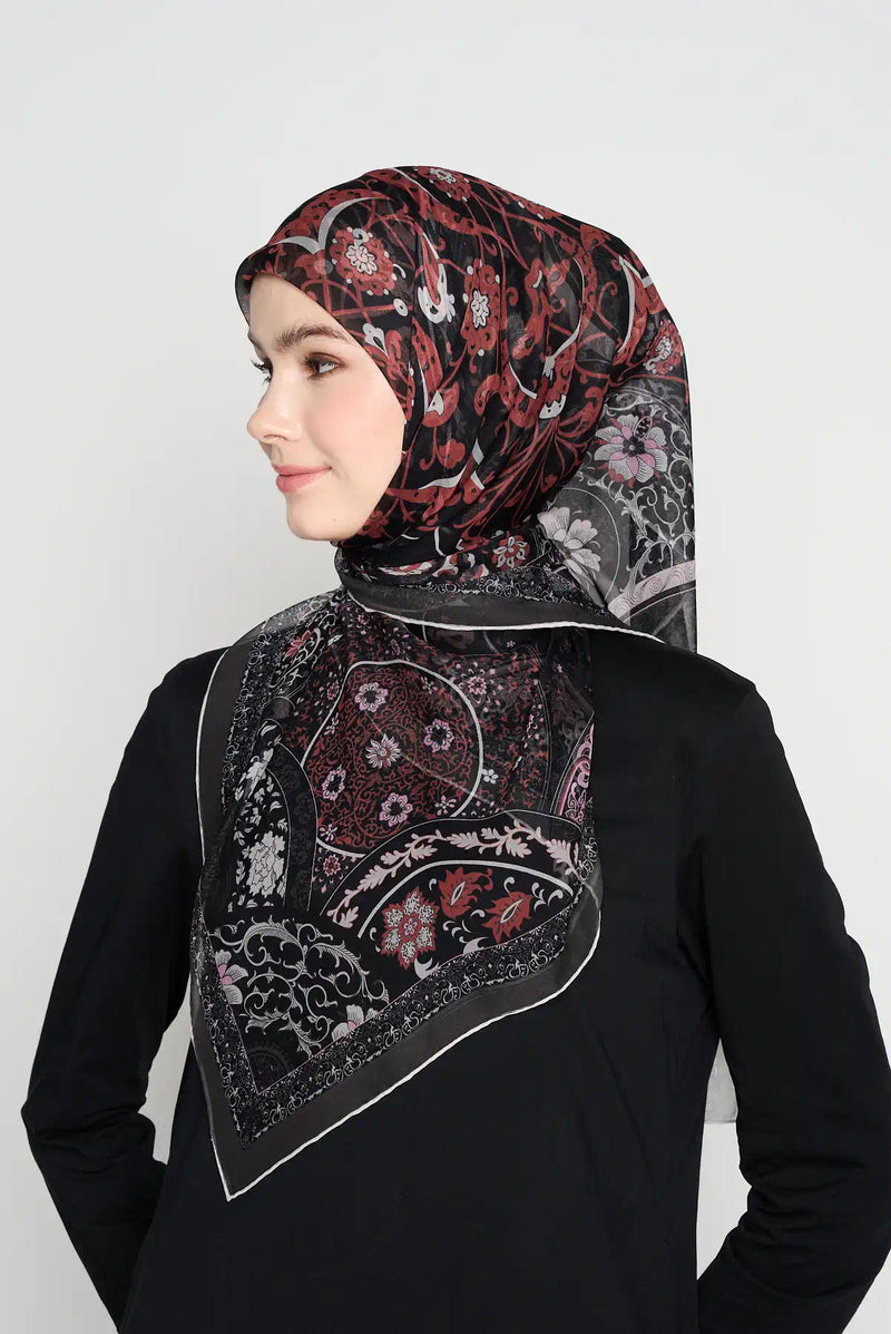 text -- blossom charcoal black