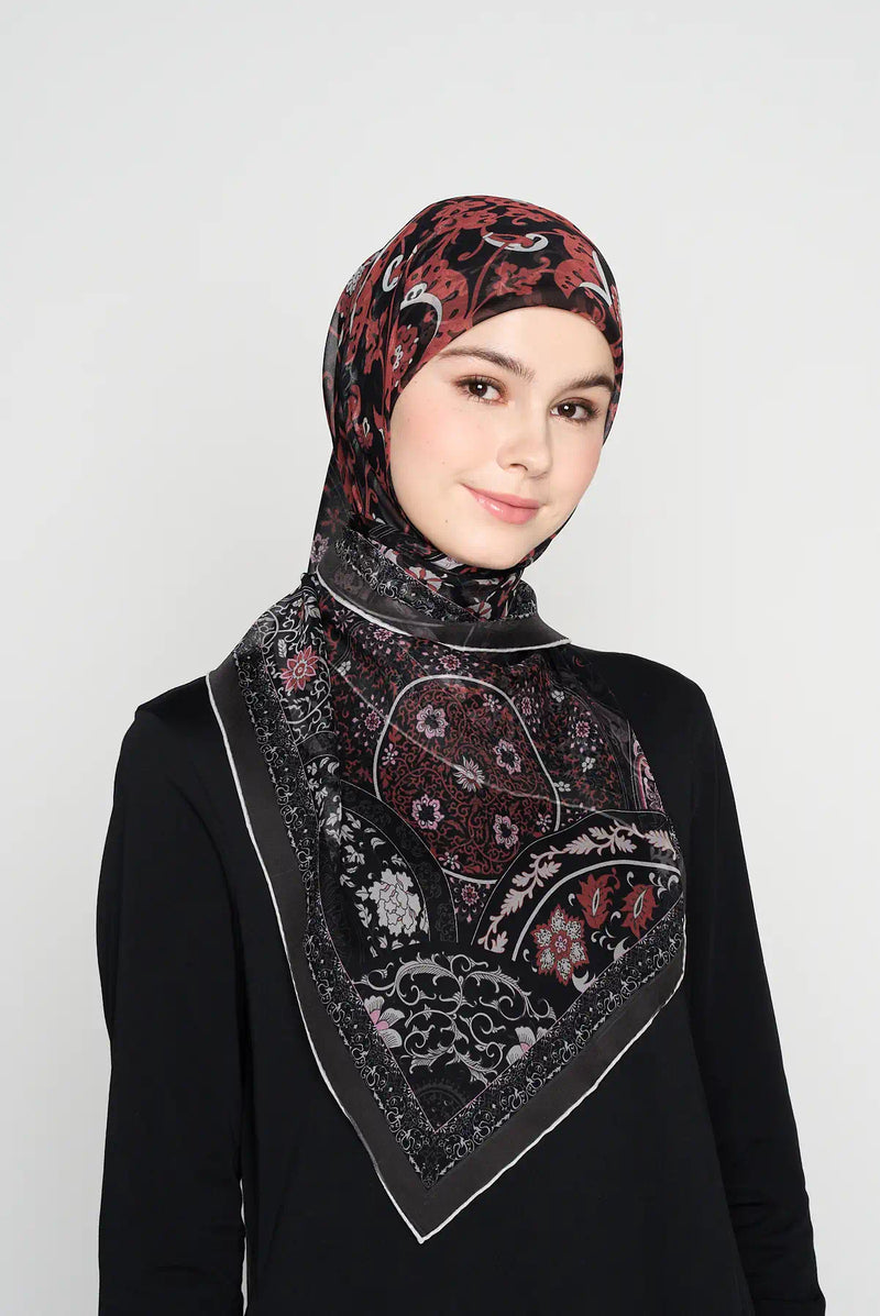 text -- blossom charcoal black