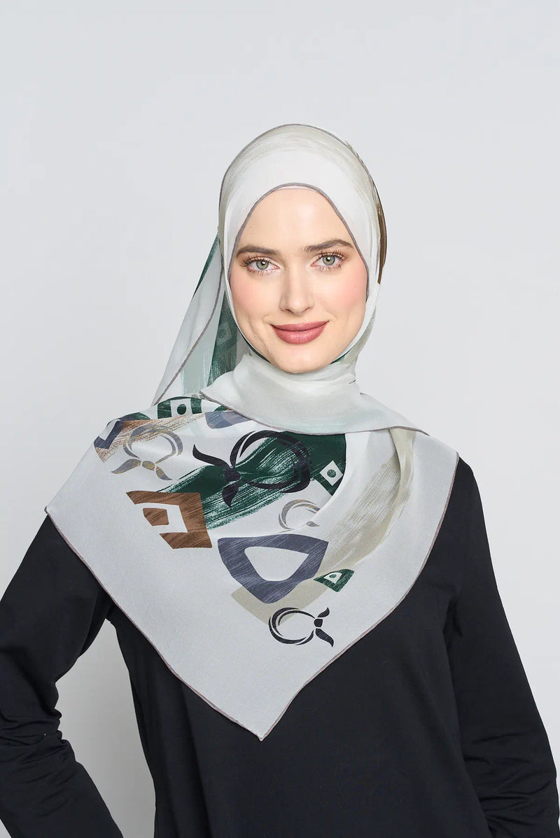 arzu charms CREPE SILK long scarf