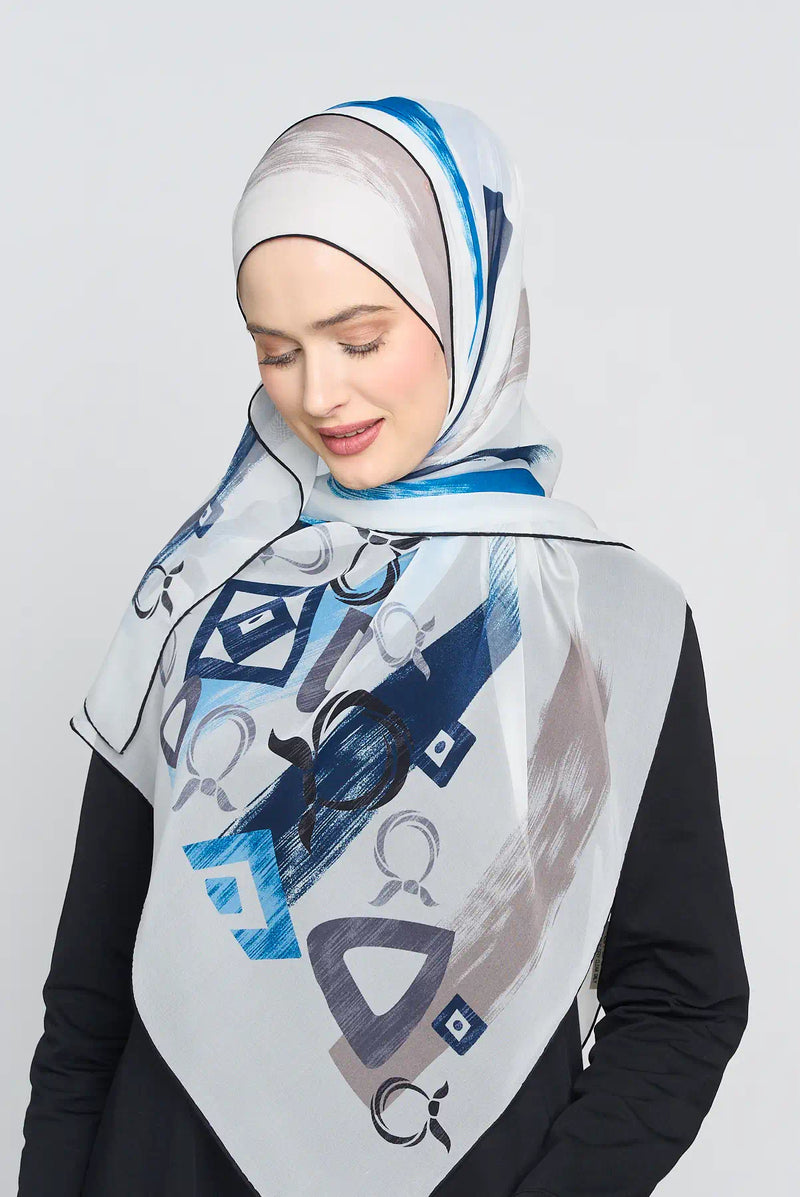 text -- charms denim white