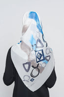 text -- charms denim white