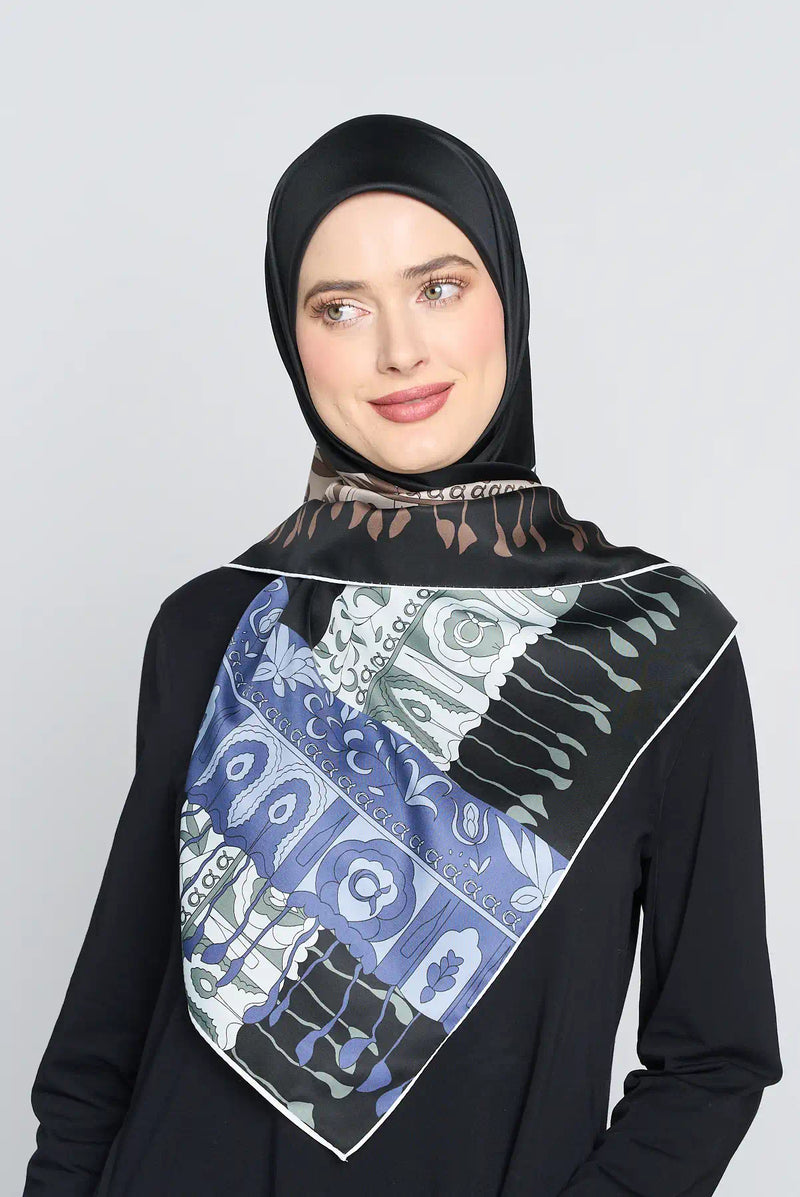 text -- tassels sophisticated black