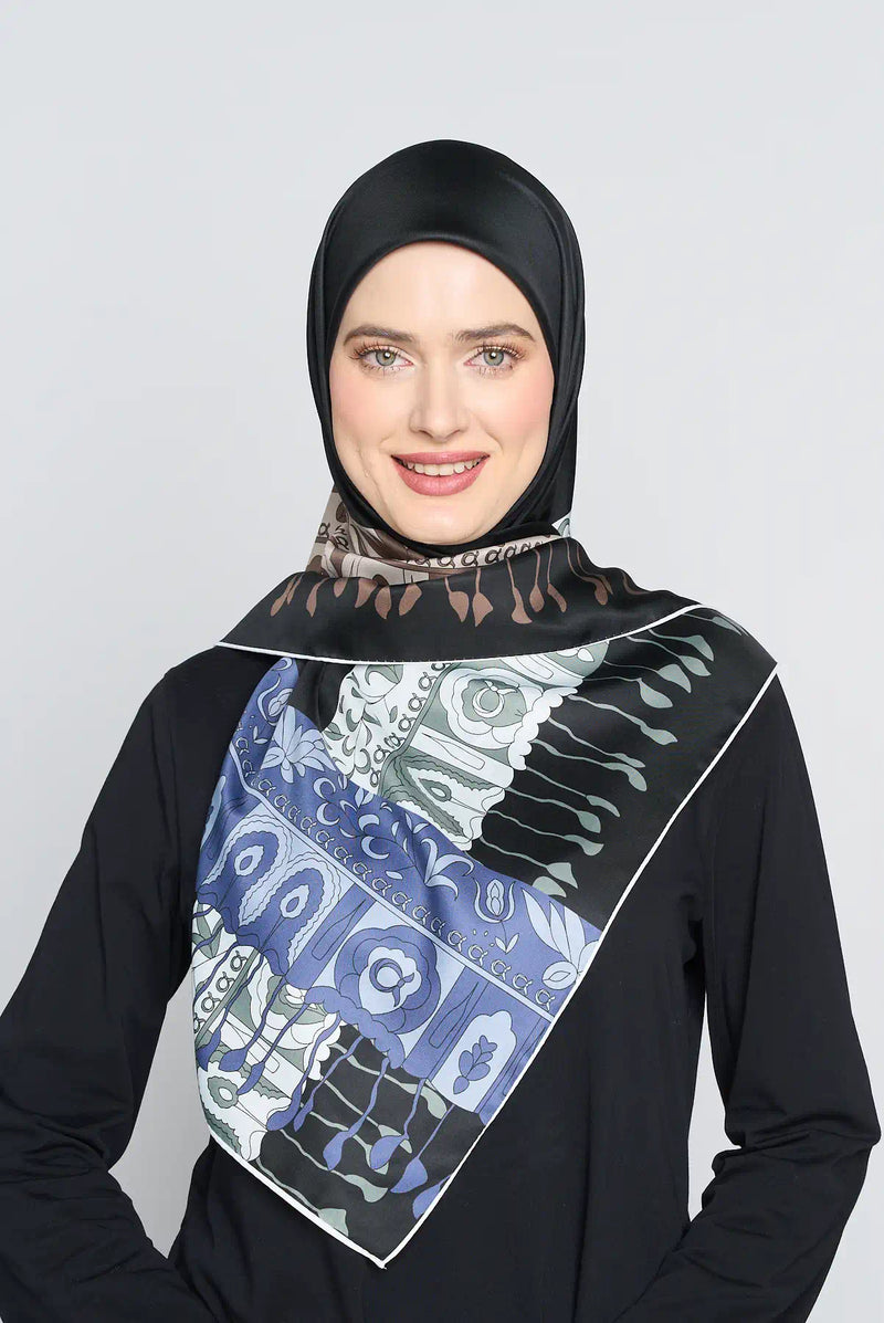 text -- tassels sophisticated black