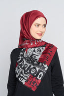 text -- tassels deep red