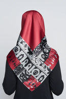 text -- tassels deep red