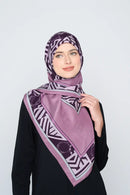 text -- floating rosey mauve