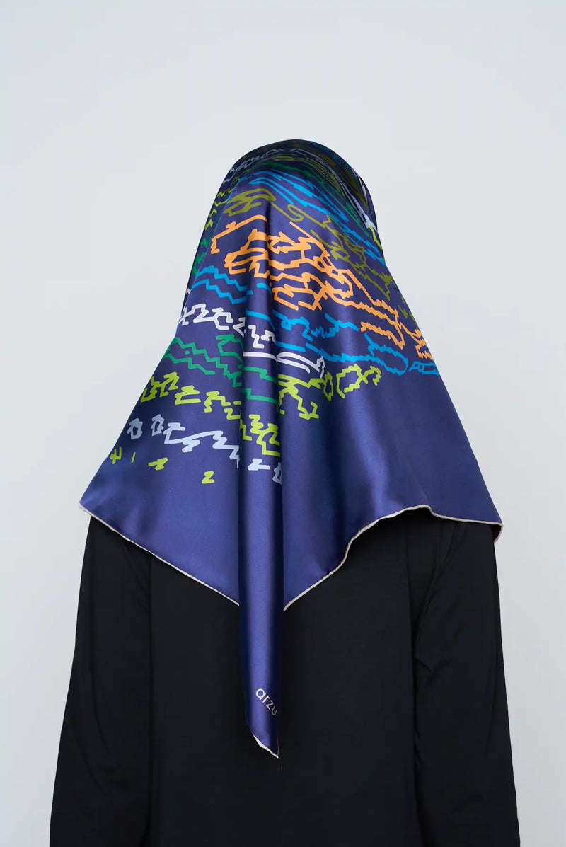 text -- reversible maroon and royal indigo