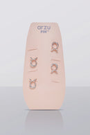 arzu ‘a’ crystal pin set (4pc)