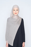 text -- chiffon silk taupe