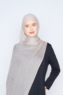 text -- chiffon silk taupe