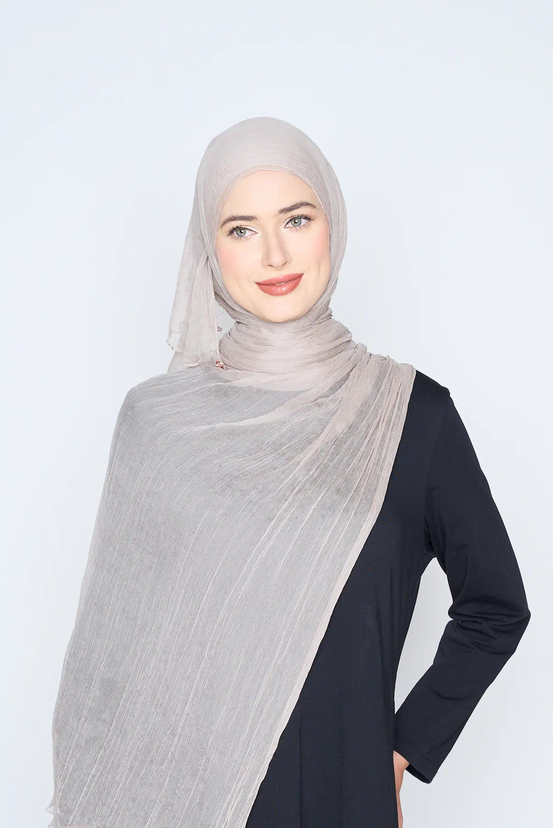text -- chiffon silk taupe