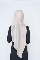 text -- chiffon silk taupe