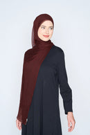 text -- chiffon silk deep plum