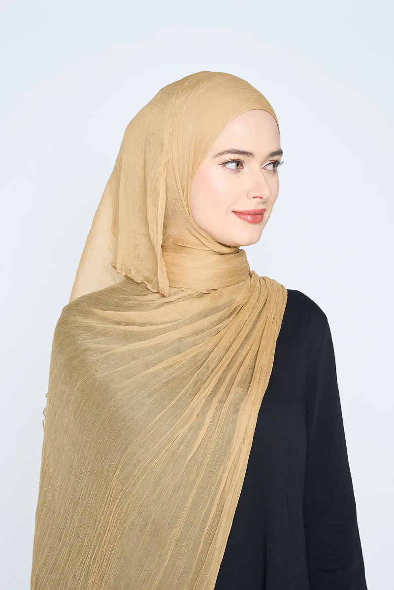 text -- chiffon silk soft mustard
