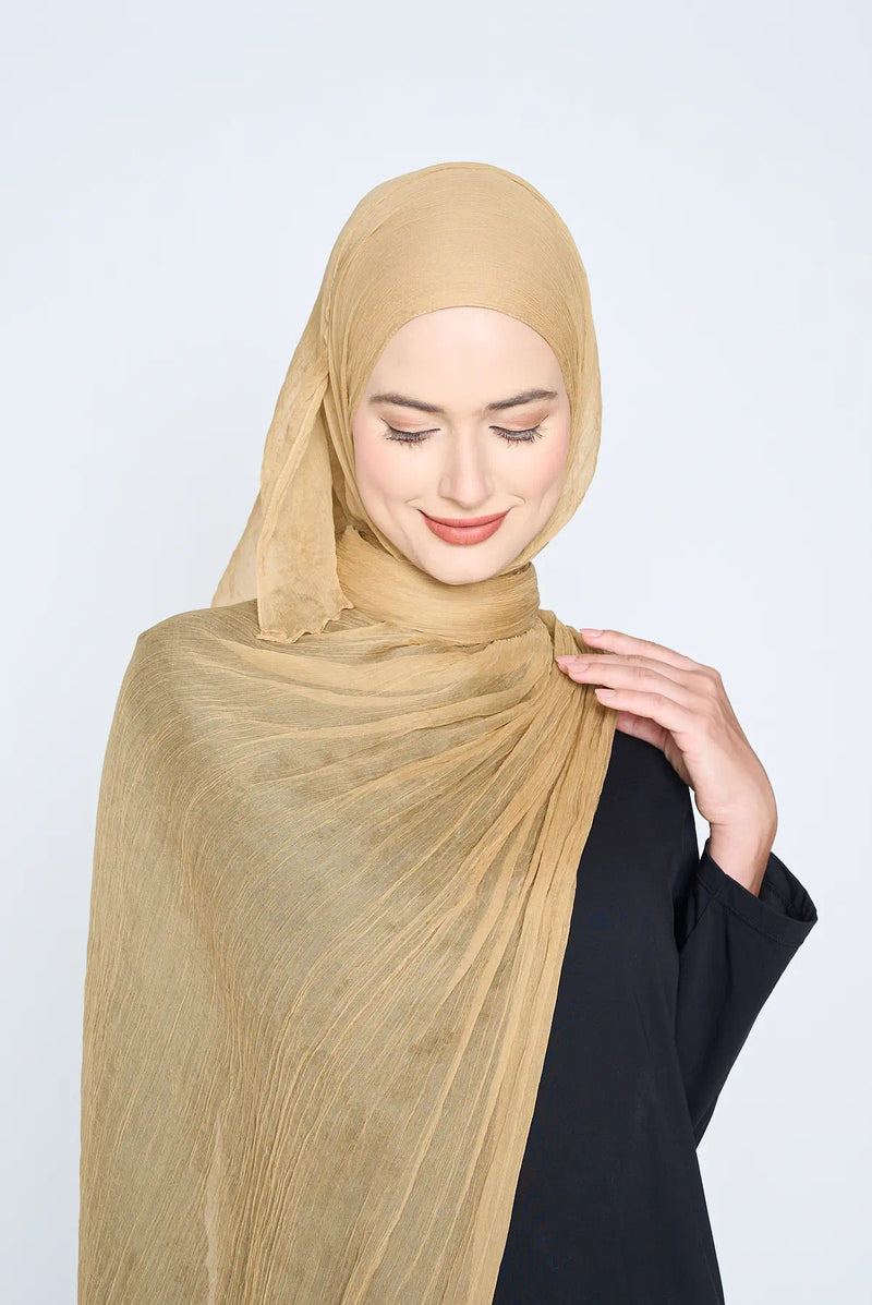 text -- chiffon silk soft mustard