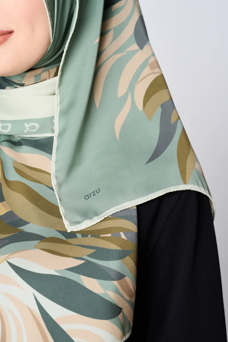 text -- flow muted green