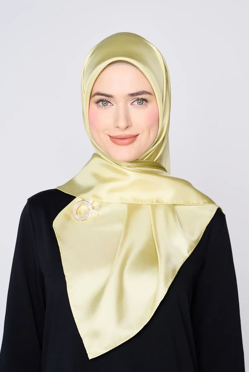 text -- shimmering olive luxe