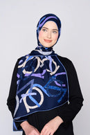text -- signature navy blue