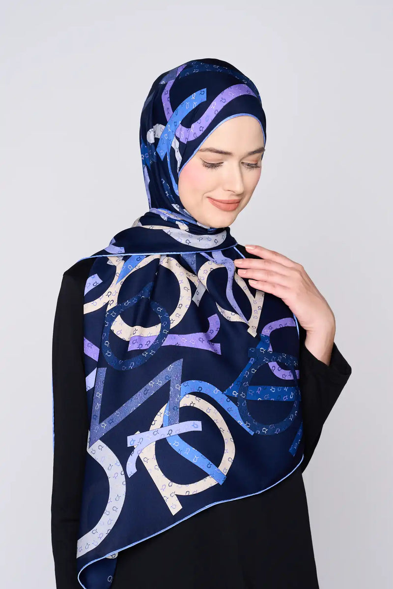 text -- signature navy blue