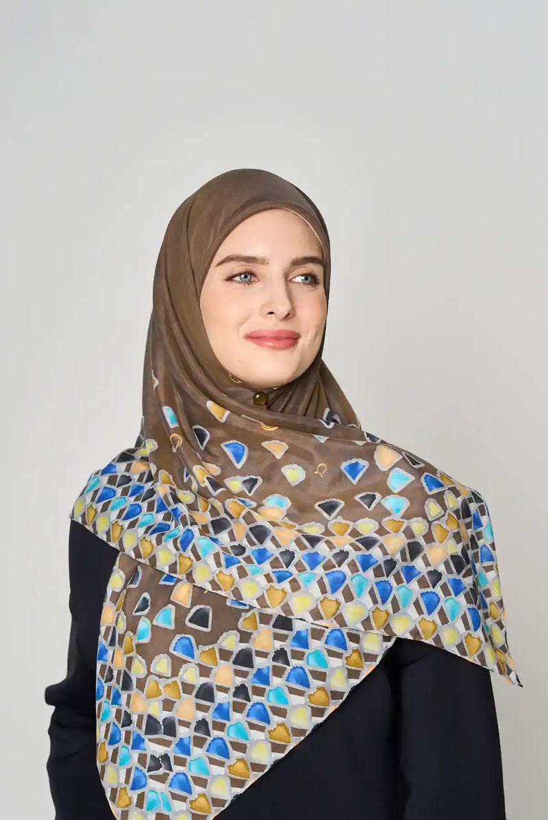 jewel burst square SILKOT Large