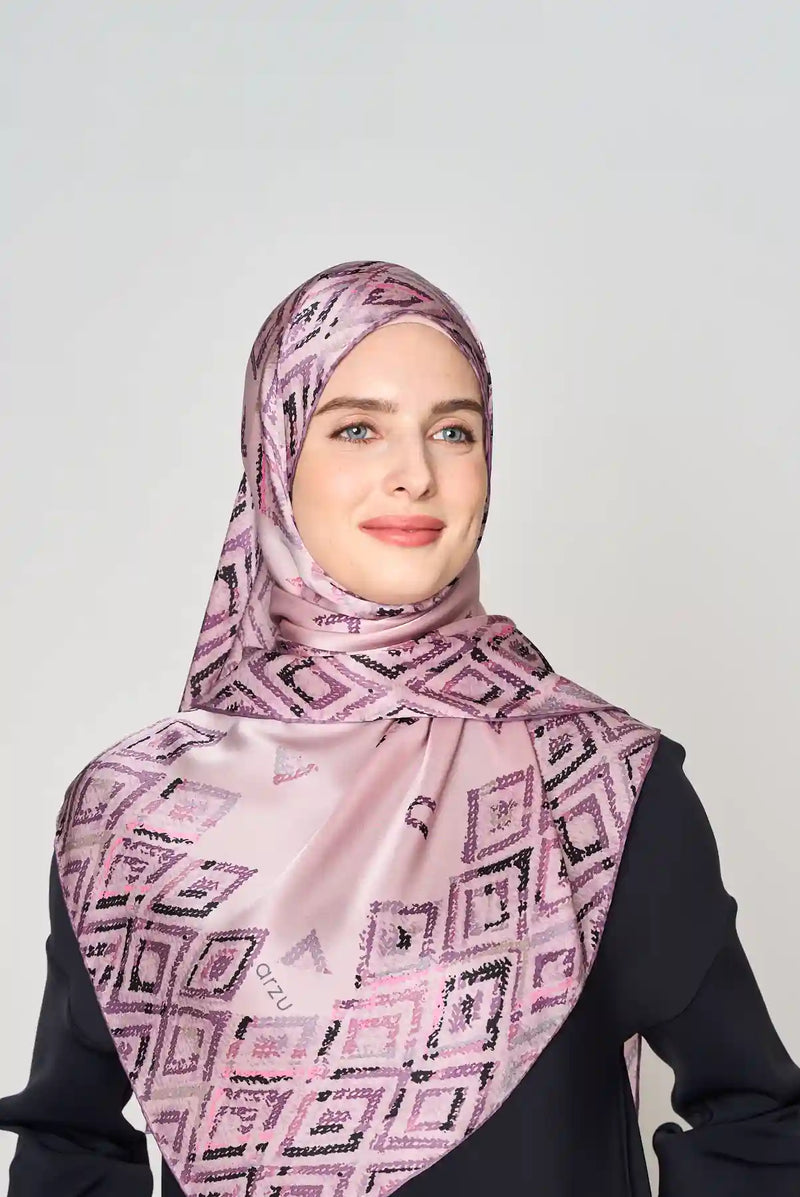 diamond lattices are forever scarf SERIOUSLY SATIN SILK