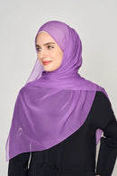 text -- crepe silk deep purple