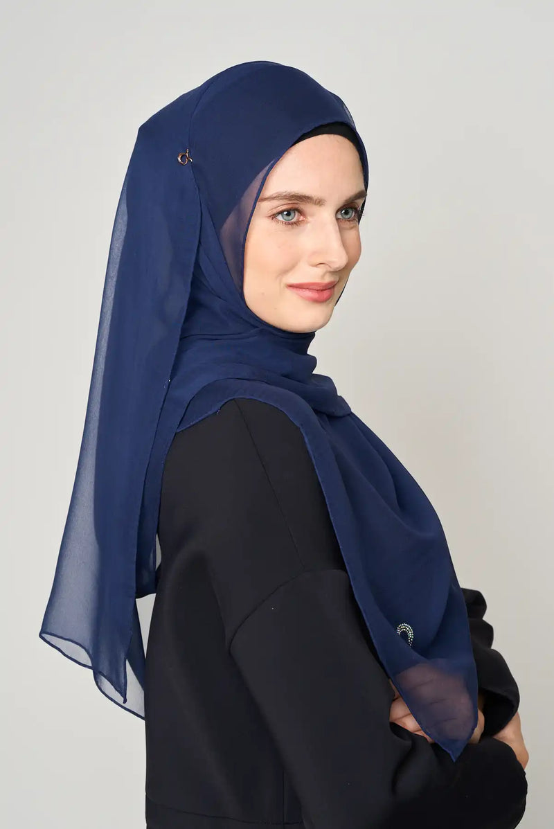 text -- crepe silk midnight navy