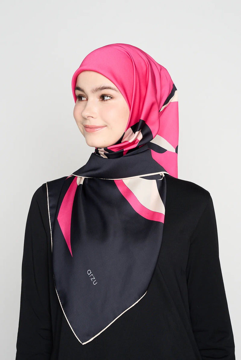 text -- ribbon deep rose pink 