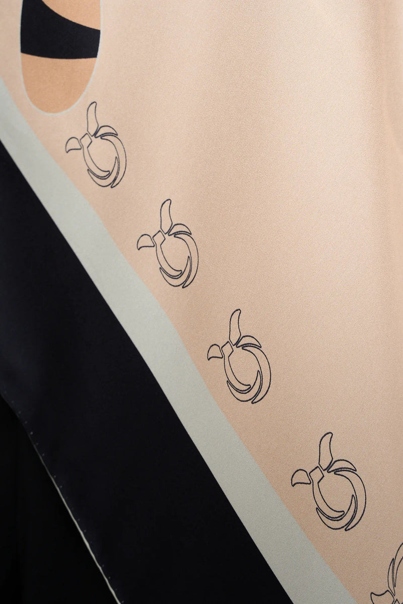 text -- ribbon soft peach