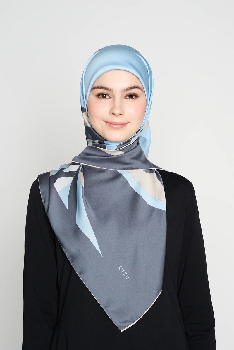 text -- ribbon misty blue