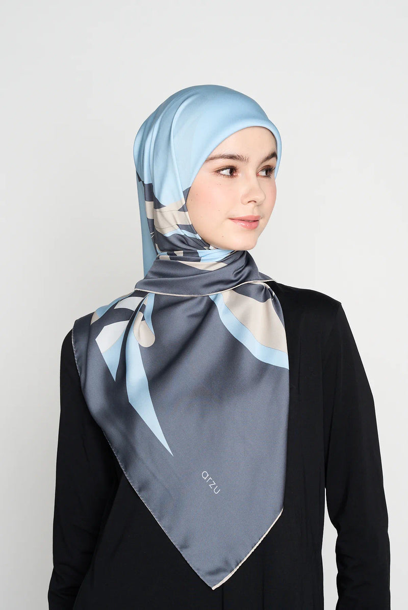 text -- ribbon misty blue