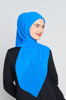 text -- georgette royal blue