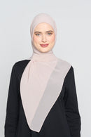 text -- georgette translucent pearl