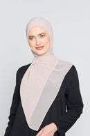 text -- georgette translucent pearl