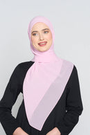 text -- georgette petal pink