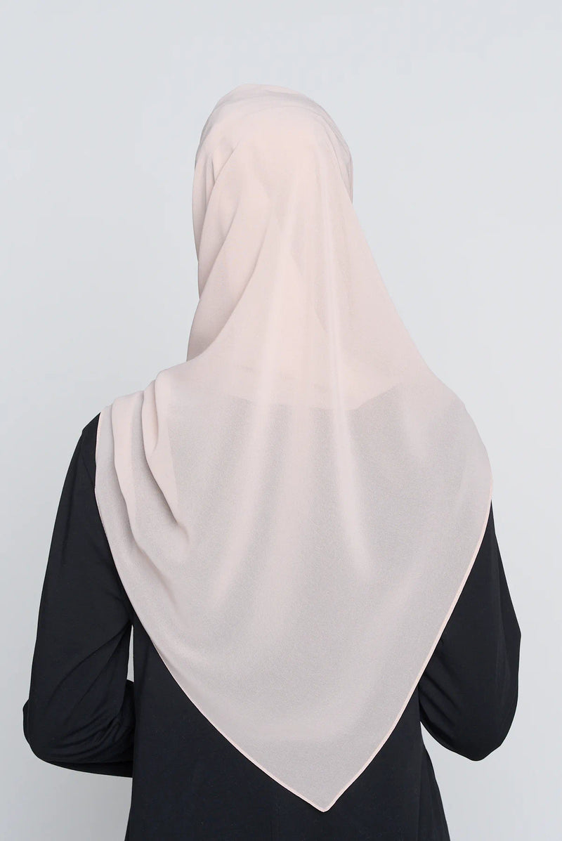 text -- georgette translucent pearl