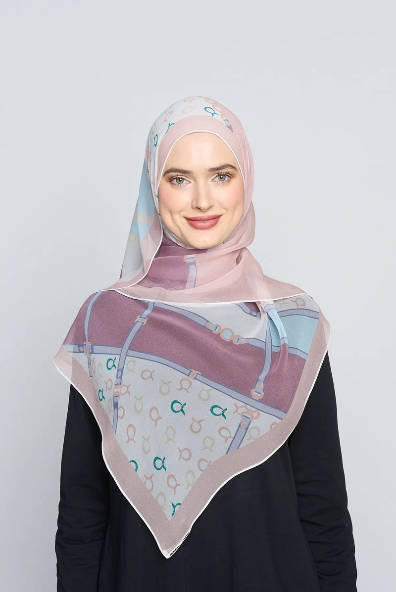 chain de arzu CREPE SILK long scarf